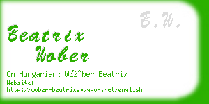 beatrix wober business card